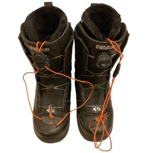 ThirtyTwo Snowboard Boots  Black Intuition Heat Moldable Liners size 9 women